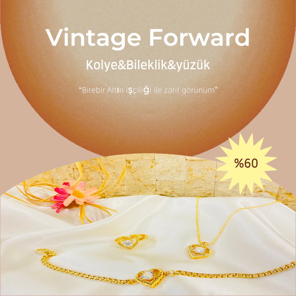 Altın Kaplama Vintage Set Kampanya