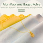 Altın Kaplama Baget Kolye