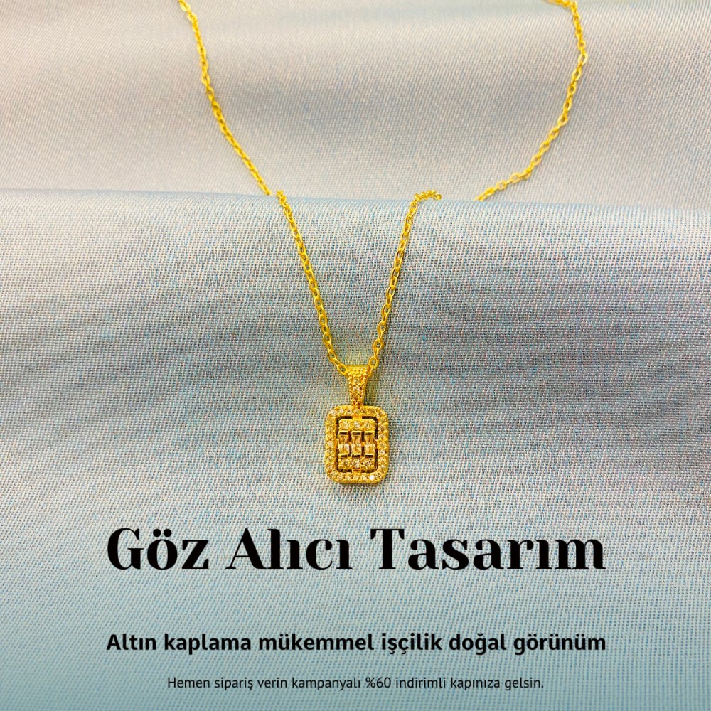 Altın Kaplama Baget Kolye