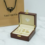 Altın Kaplama Sonsuz Aşk Baget Tam Set Kampanya