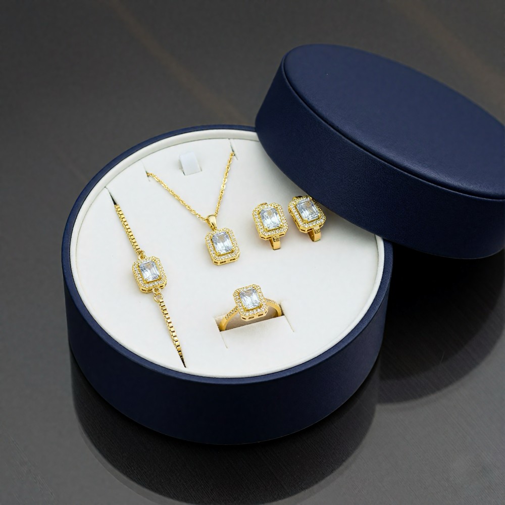 Altın Kaplama Tektaş Vıp Baget Set