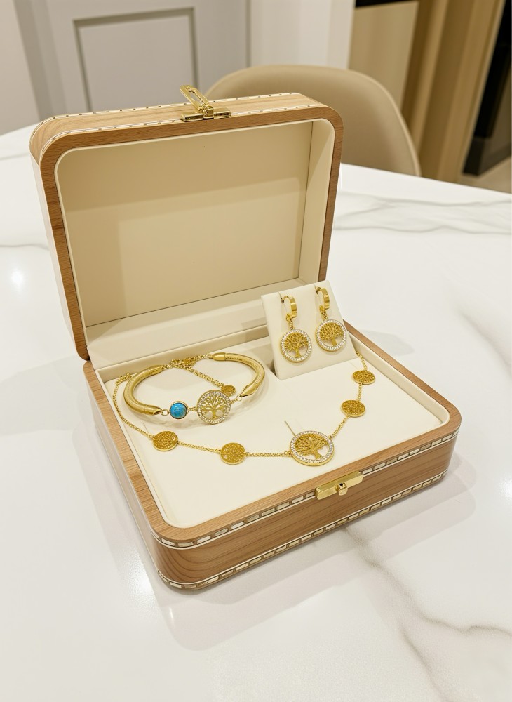 Altın Kaplama Hayat Ağacı Set