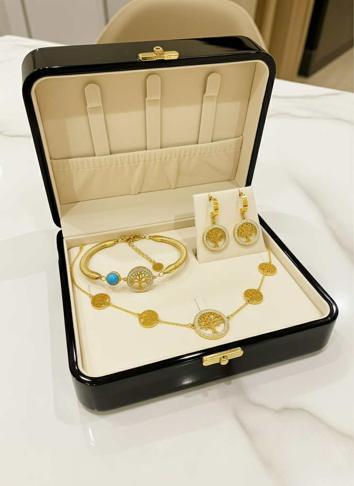 Altın Kaplama Hayat Ağacı Set