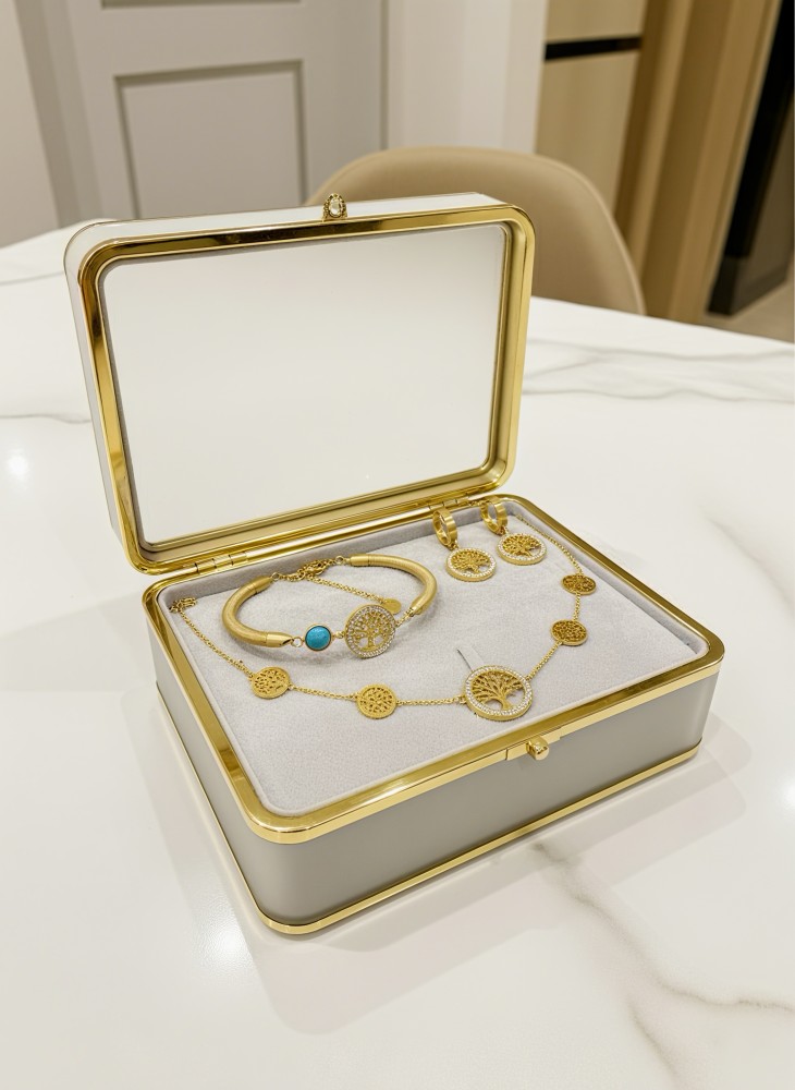 Altın Kaplama Hayat Ağacı Set