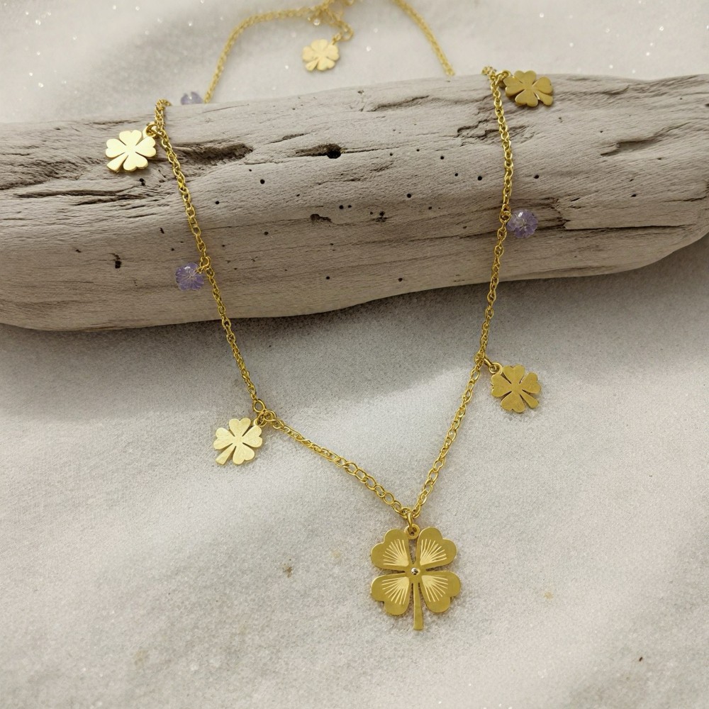 4 Yapraklı Yonca Kolye