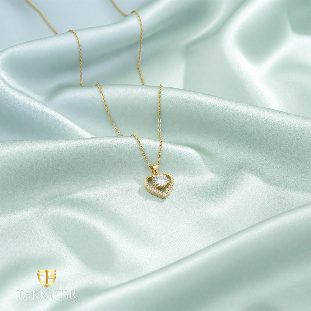 Kalp Işıltısı Kolye