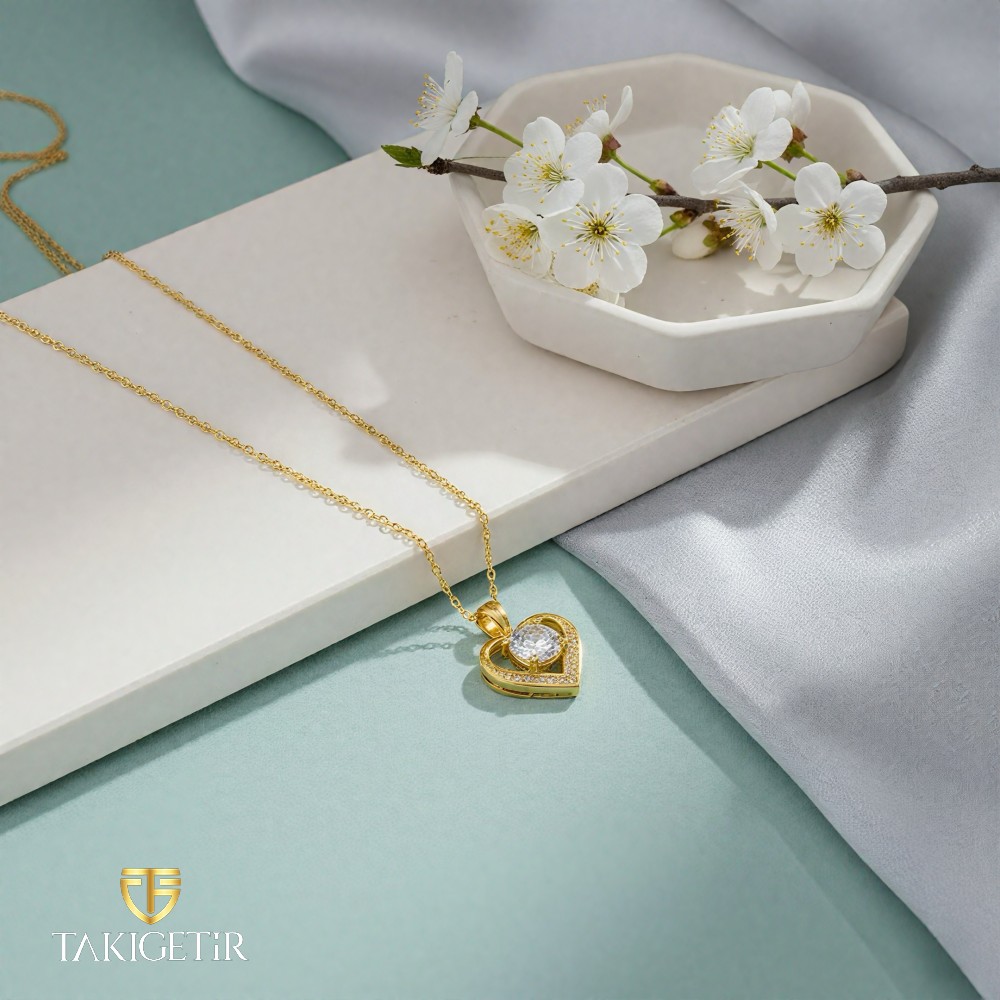 Kalp Işıltısı Kolye