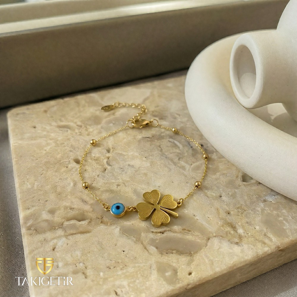 4 Yapraklı Yonca Bileklik