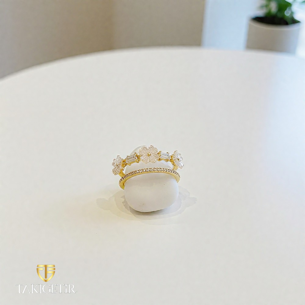 Rüya Çiçeği İkili Yüzük