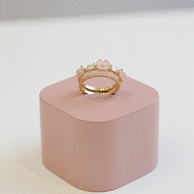 Rüya Çiçeği İkili Yüzük