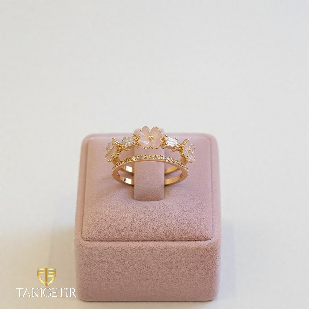 Rüya Çiçeği İkili Yüzük