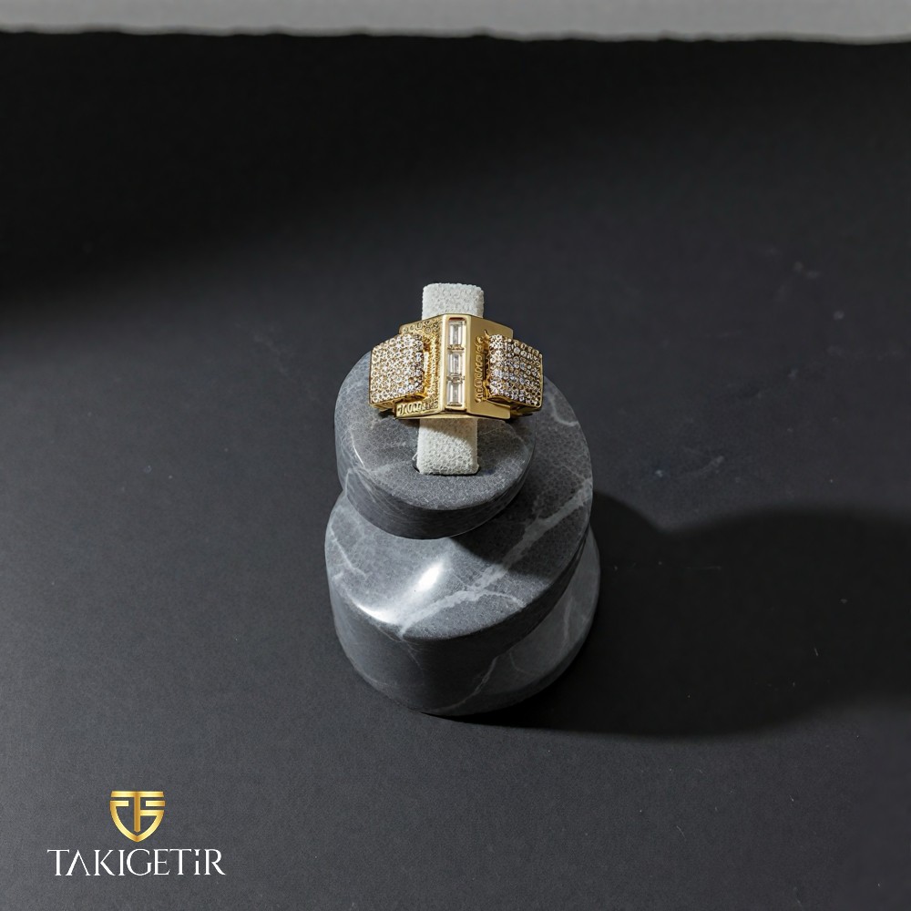 Pave Cube Yüzük