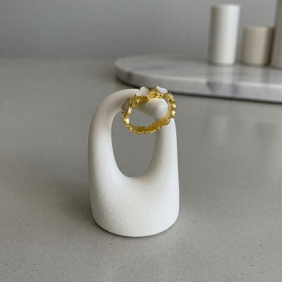 İnci Kalpler Yüzük