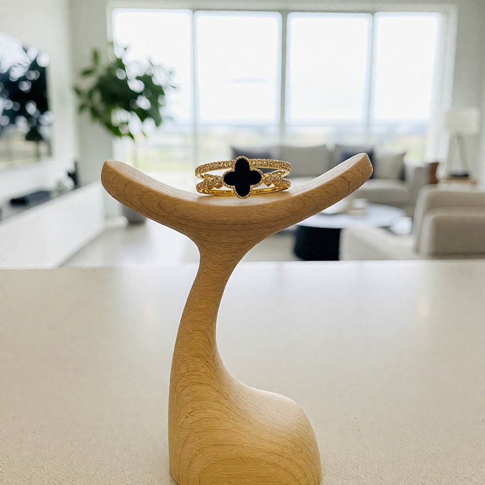 Oniks Şans Sarmalı Yüzük