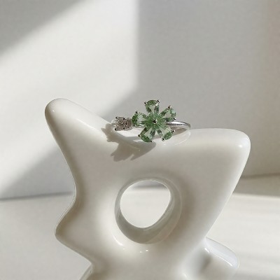 Yeşil Bahar Çiçeği Yüzük