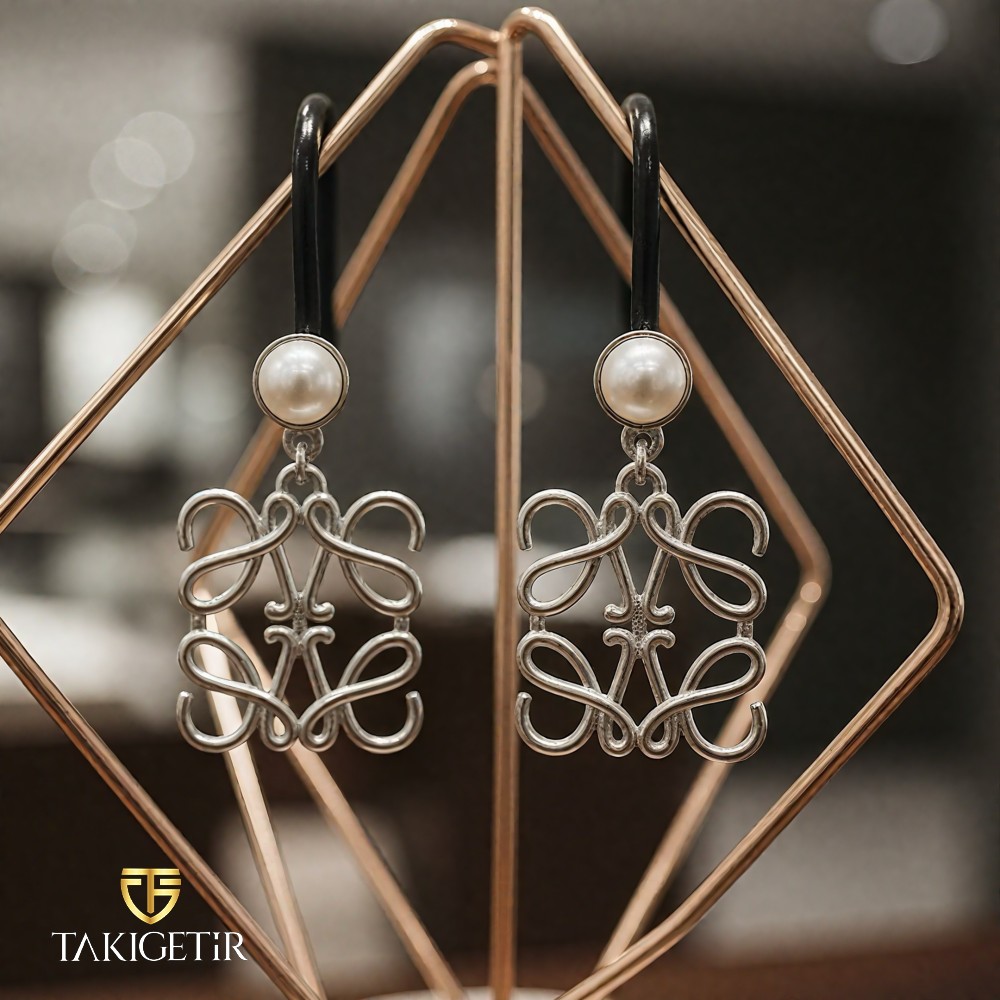 İkonik Monogram Küpe