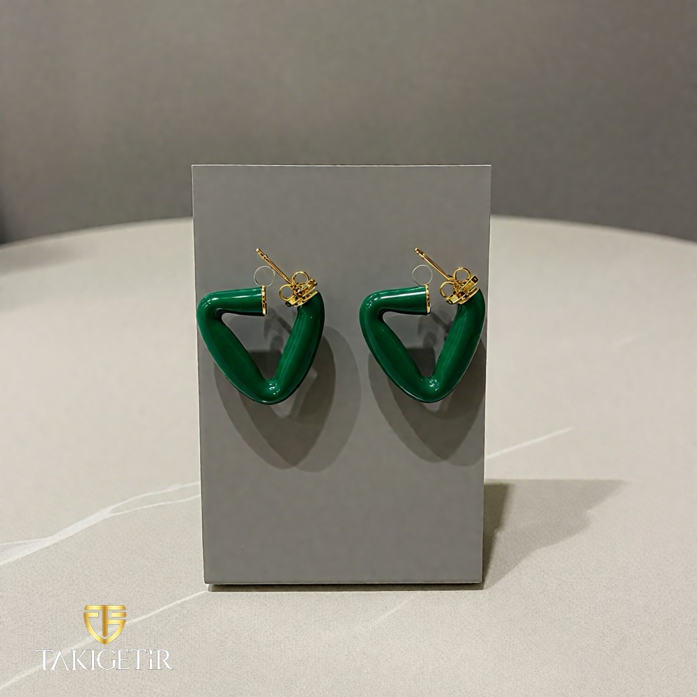 Renkli Delta Hacimli Küpe