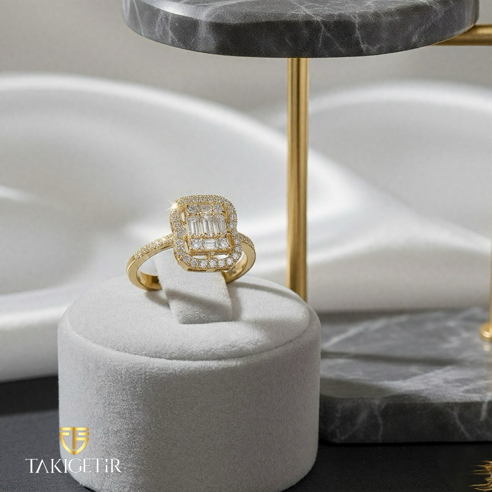 Gümüş Gold Aura Set