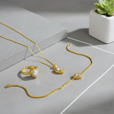 Gümüş Sonsuz Aşk Gold Set