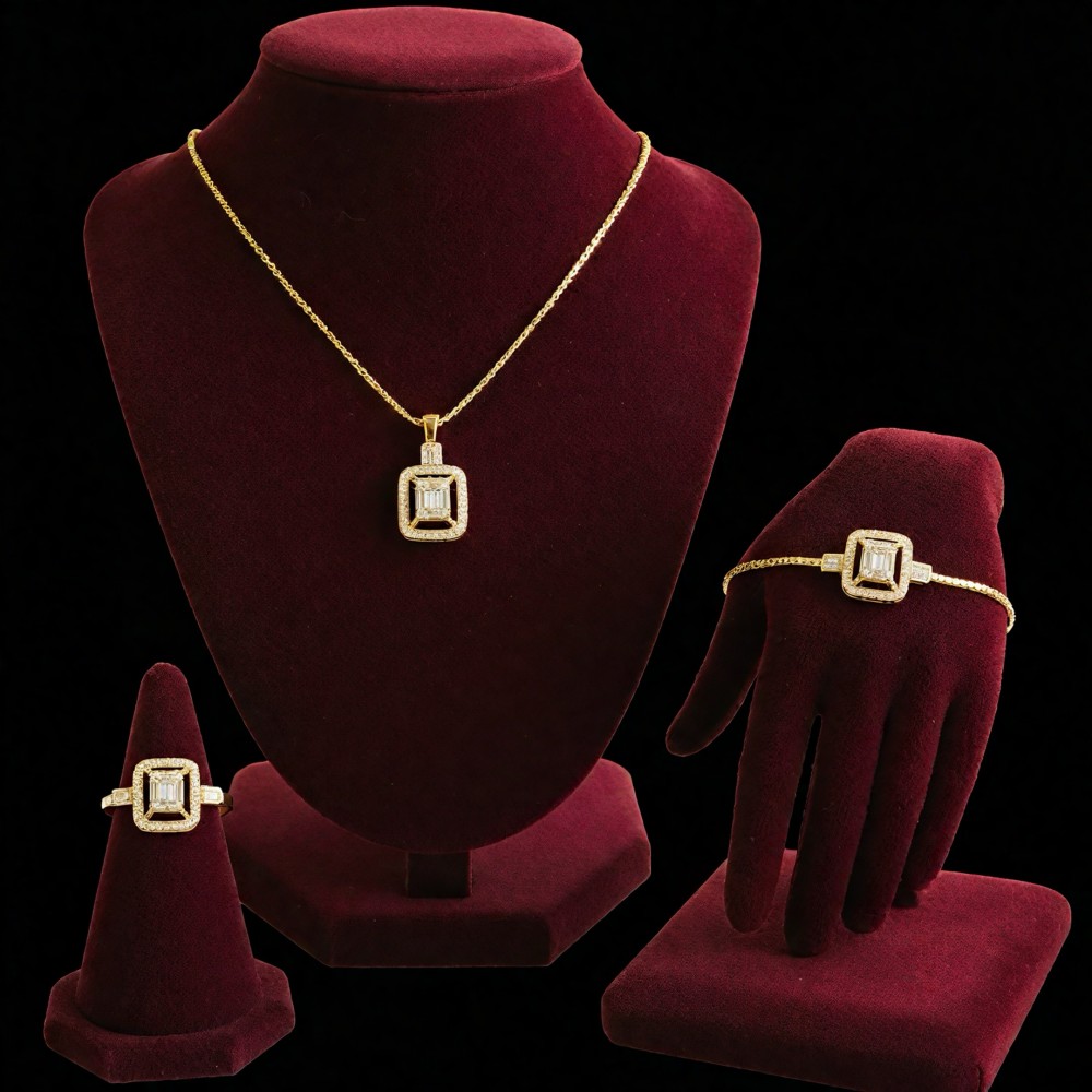 Gümüş İhtişam Baget Gold Set