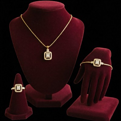 Gümüş İhtişam Baget Gold Set