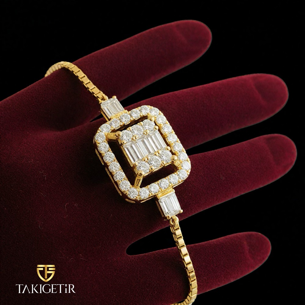 Gümüş İhtişam Baget Gold Set