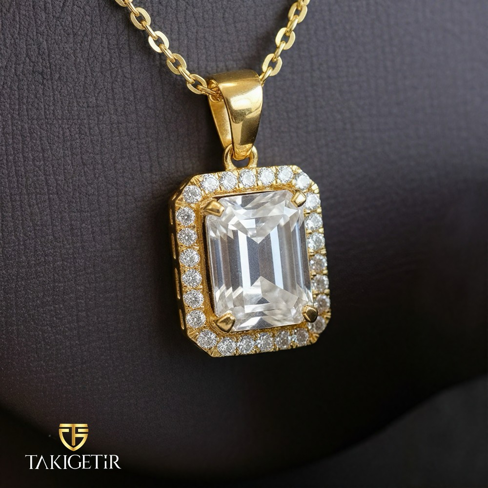 Gümüş Zümrüt Gold Set