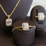 Gümüş Zümrüt Gold Set