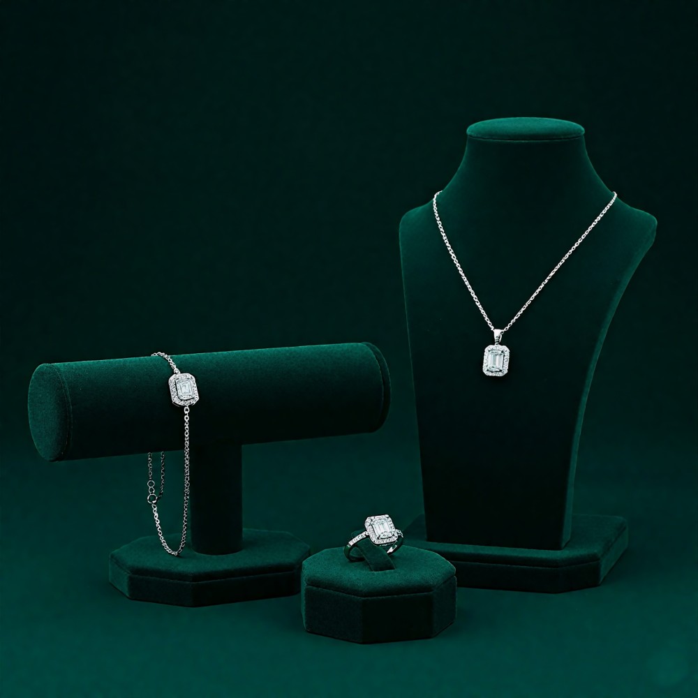 Gümüş Zümrüt Set