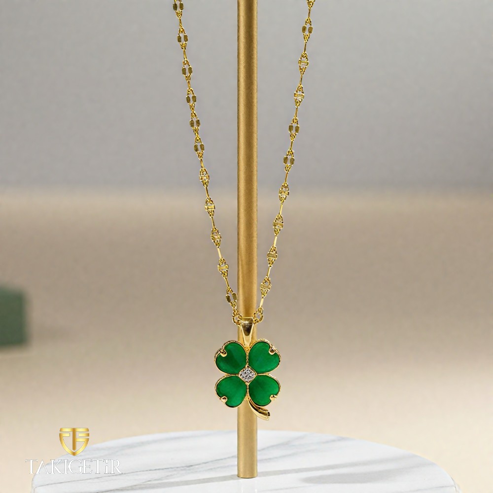 Şans Yoncası Kolye