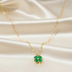 Şans Yoncası Kolye