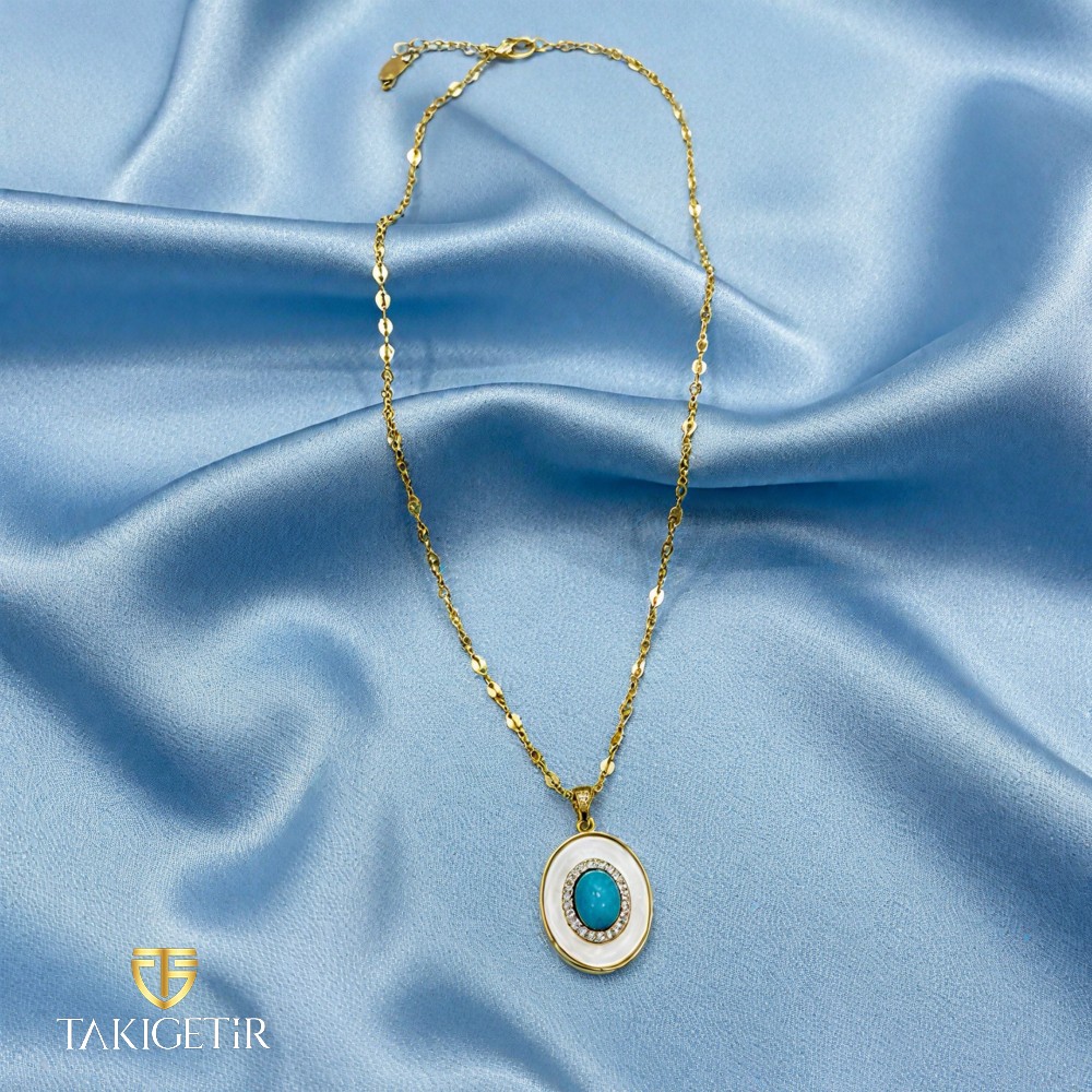 Turkuaz Göz Kolye