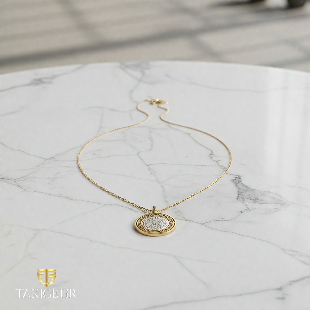 Yıldız Tozu Dairesel Kolye