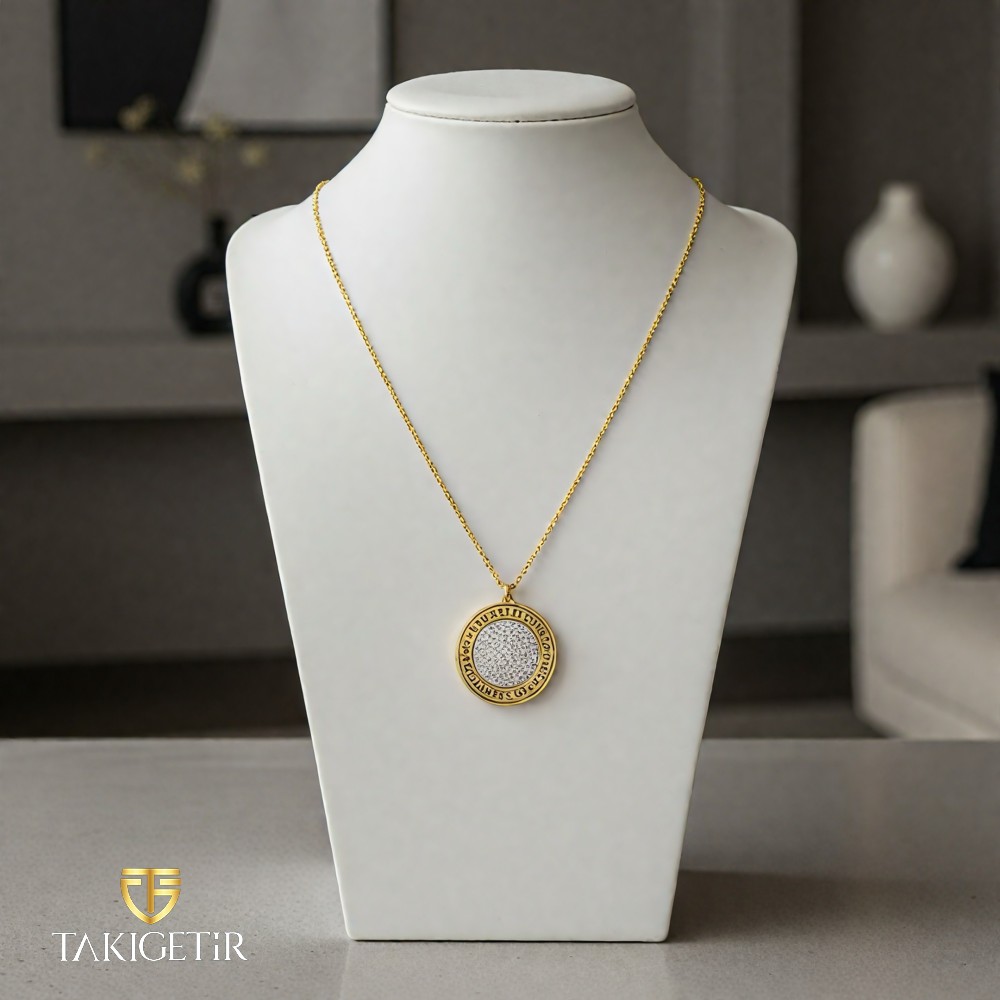 Yıldız Tozu Dairesel Kolye