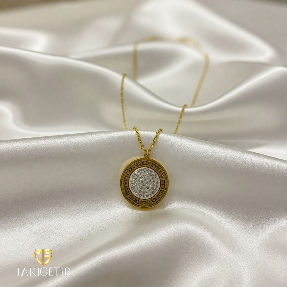 Yıldız Tozu Dairesel Kolye