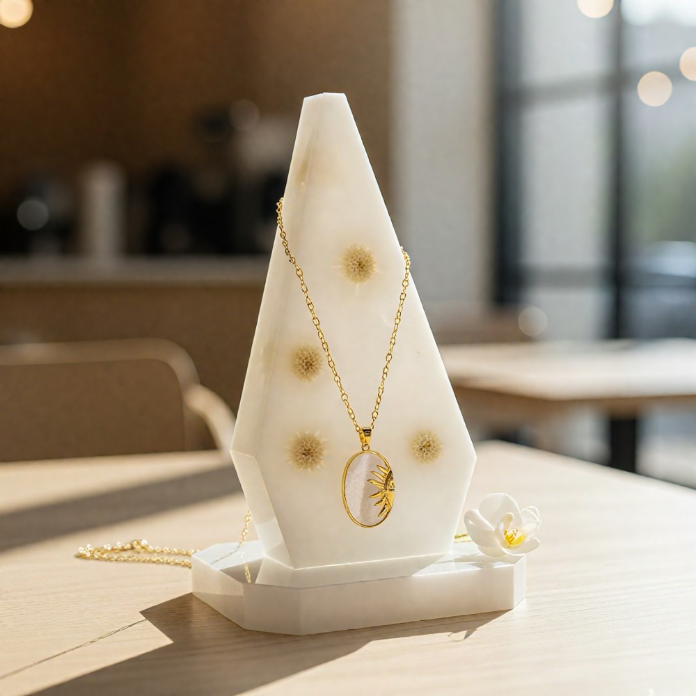 Sedefli Gün Doğumu Kolye