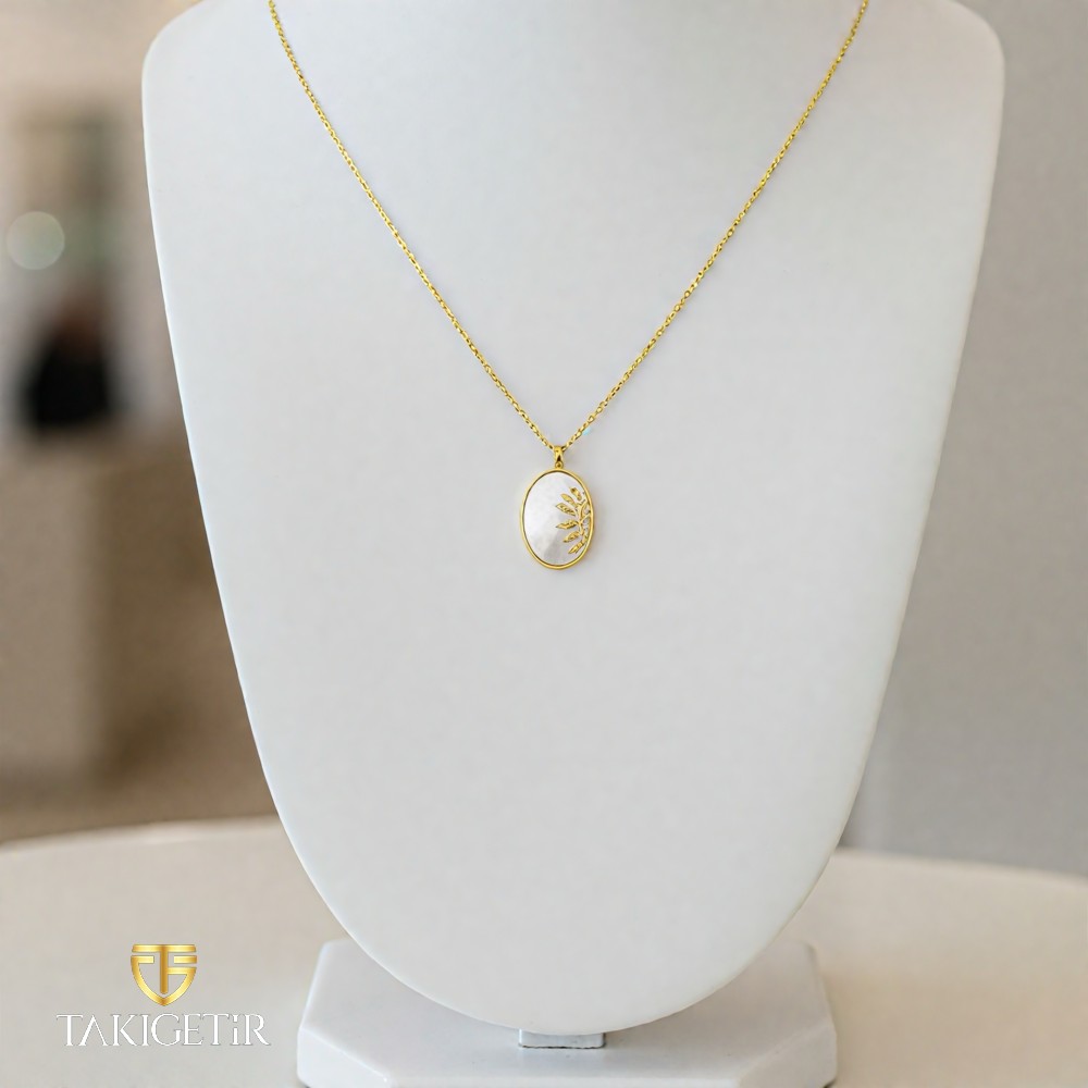 Sedefli Gün Doğumu Kolye