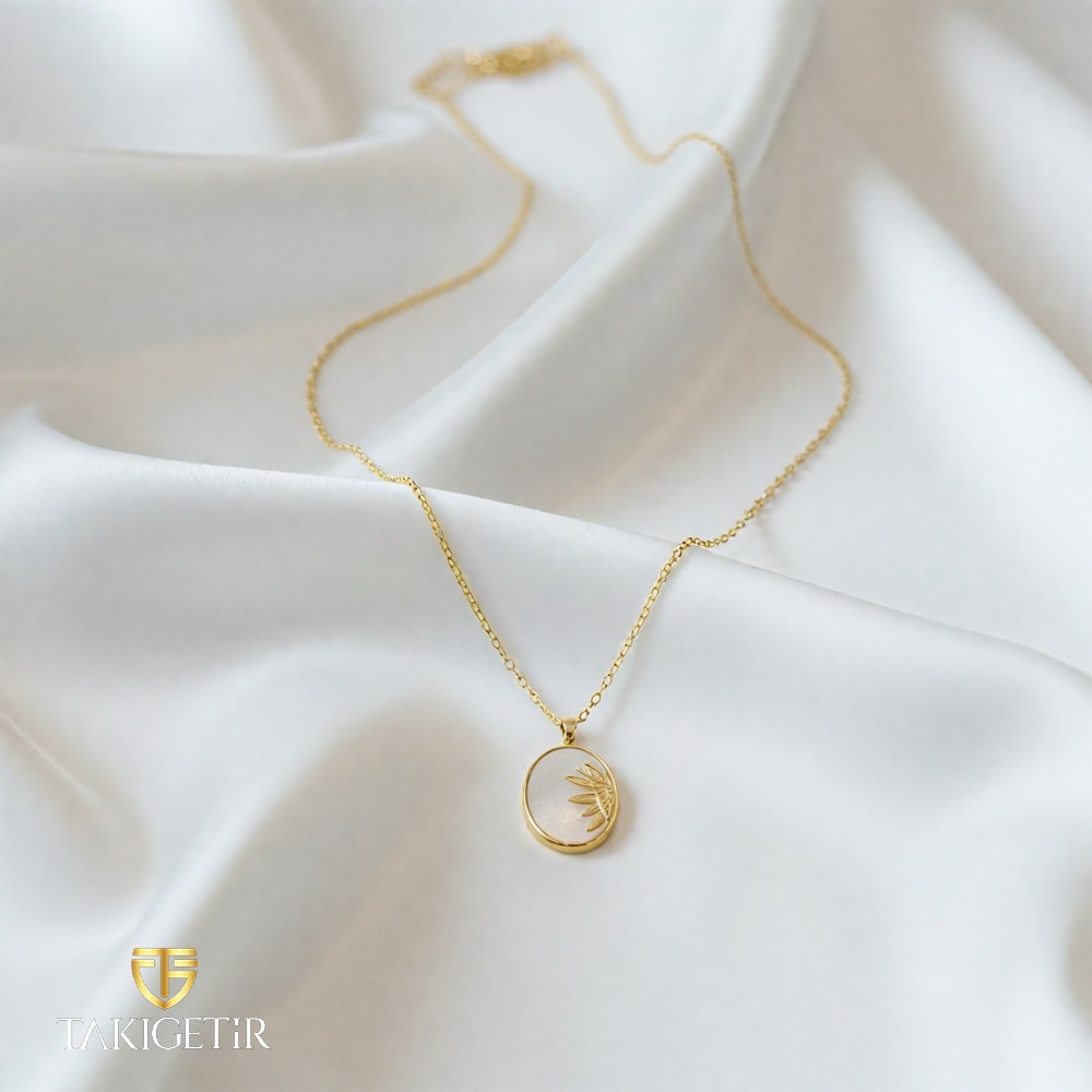 Sedefli Gün Doğumu Kolye