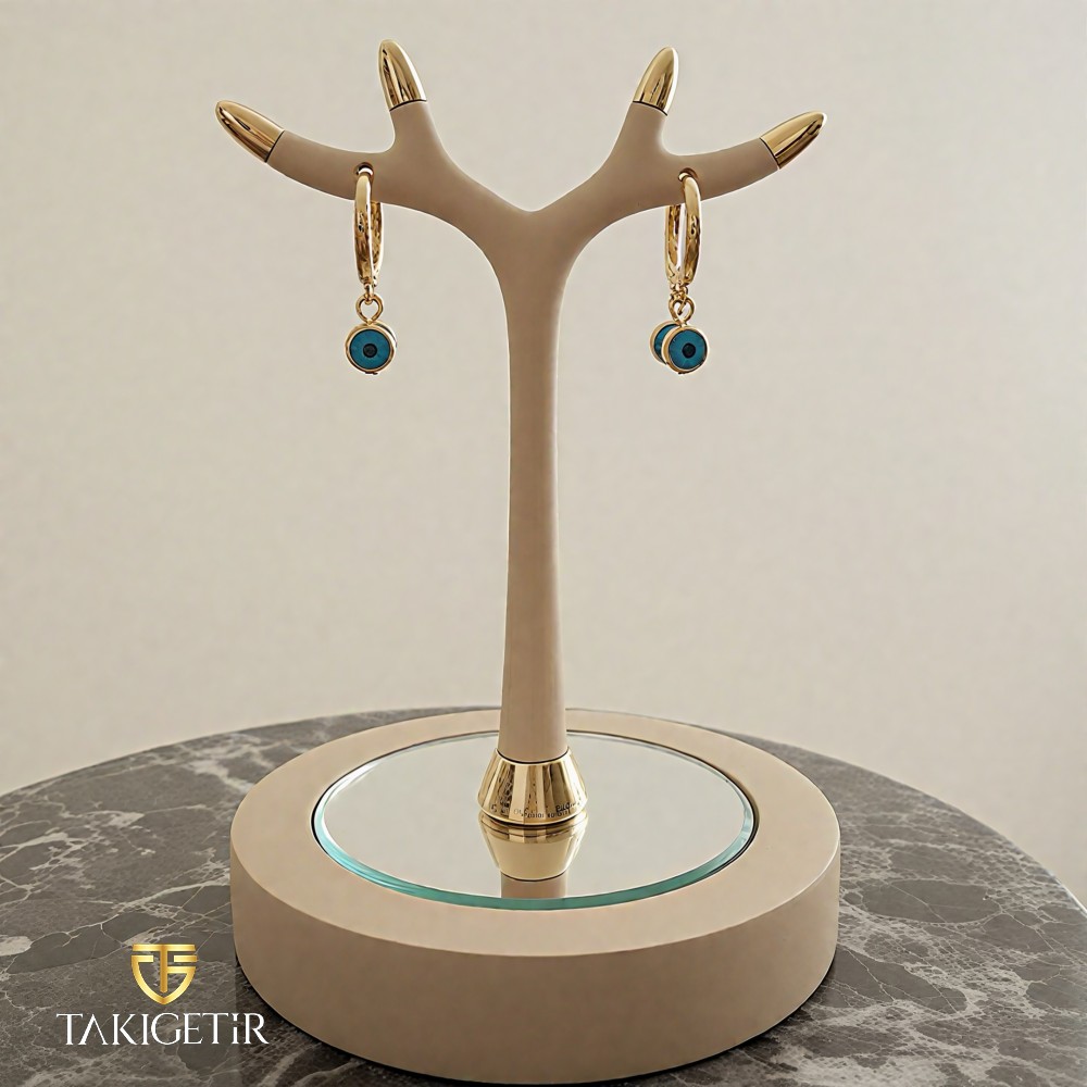 Nazar Sallantılı Küpe