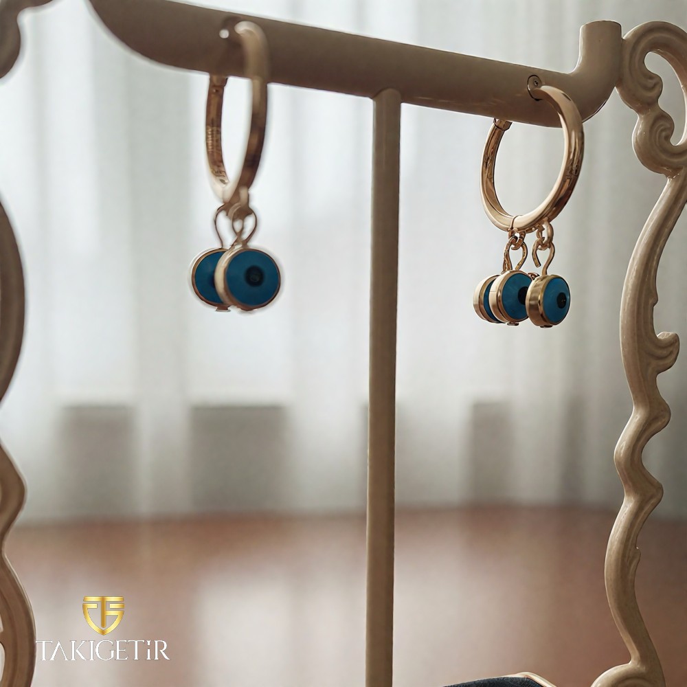 Nazar Sallantılı Küpe