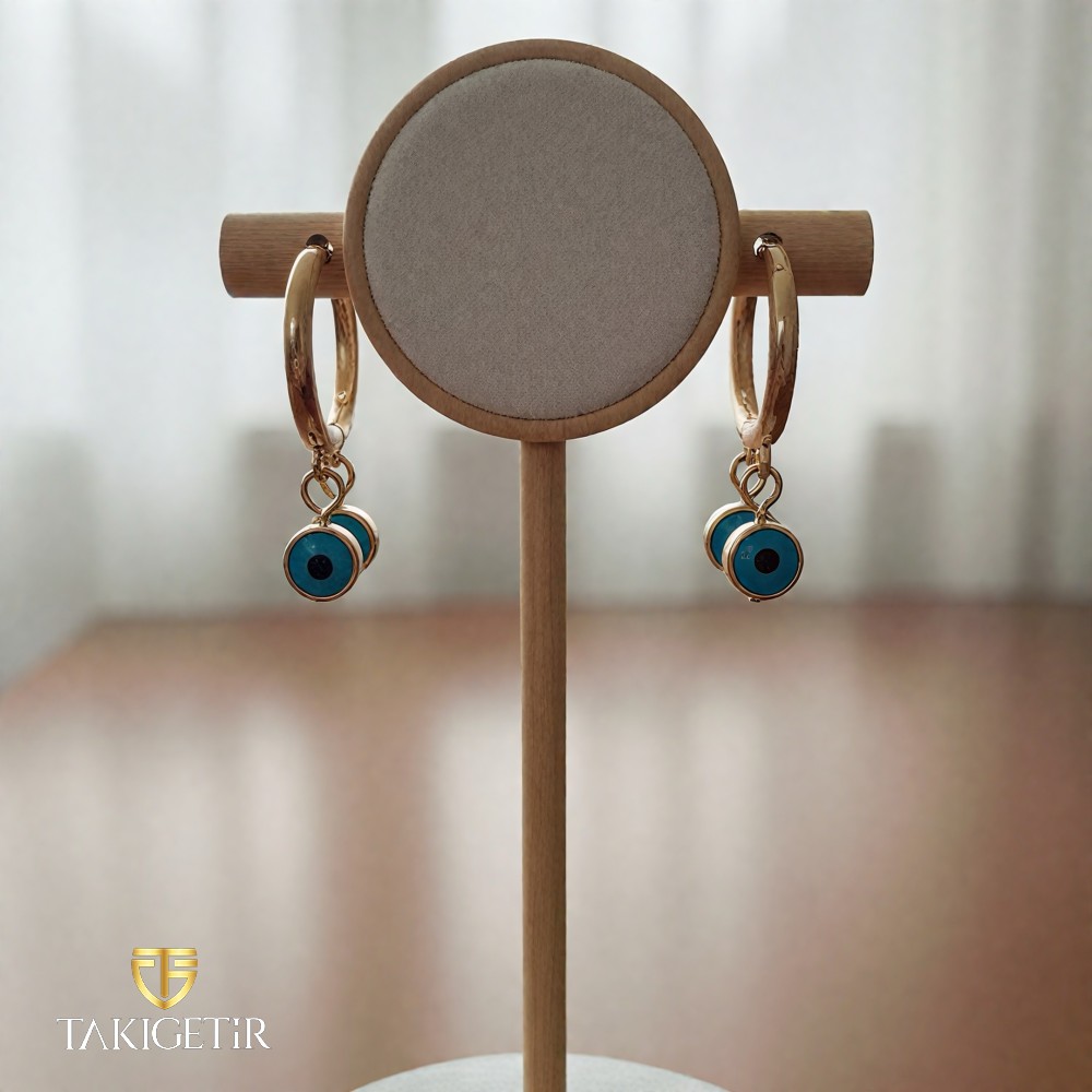 Nazar Sallantılı Küpe