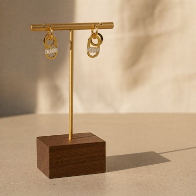 Baget Taşlı Kilit Küpe