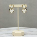 Çift Kalpli Sedef Küpe