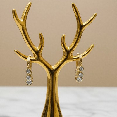 Basamaklı Işıltı Küpe