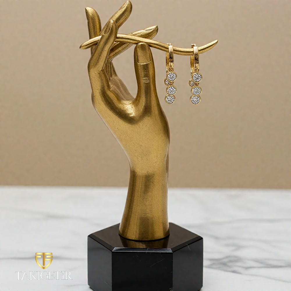 Basamaklı Işıltı Küpe