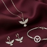 Anka Kuşu Rodyum Set