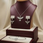 Anka Kuşu Rodyum Set