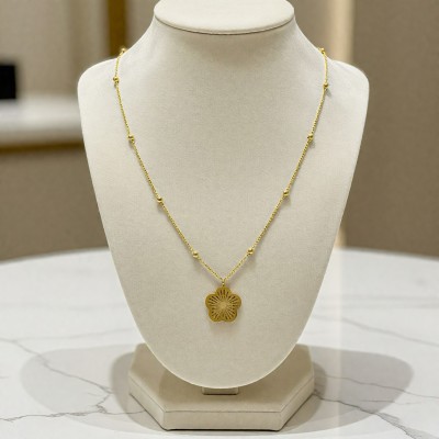 Minimalist Çiçek Kolye