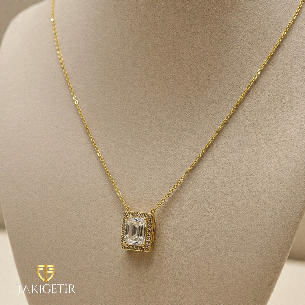 Emerald Tektaş Kolye