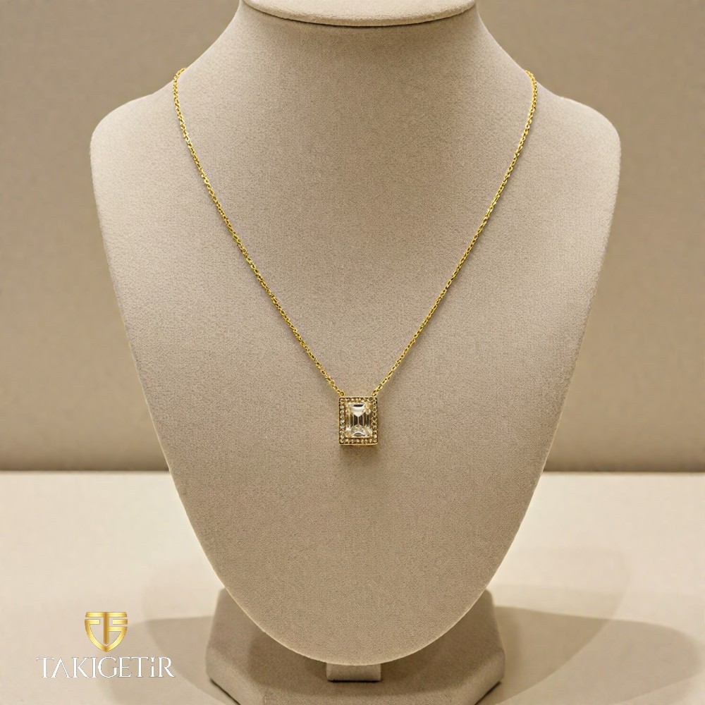 Emerald Tektaş Kolye